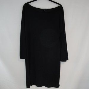 TIANA B Dress Black LARGE Party 3/4 Bell Sleeves